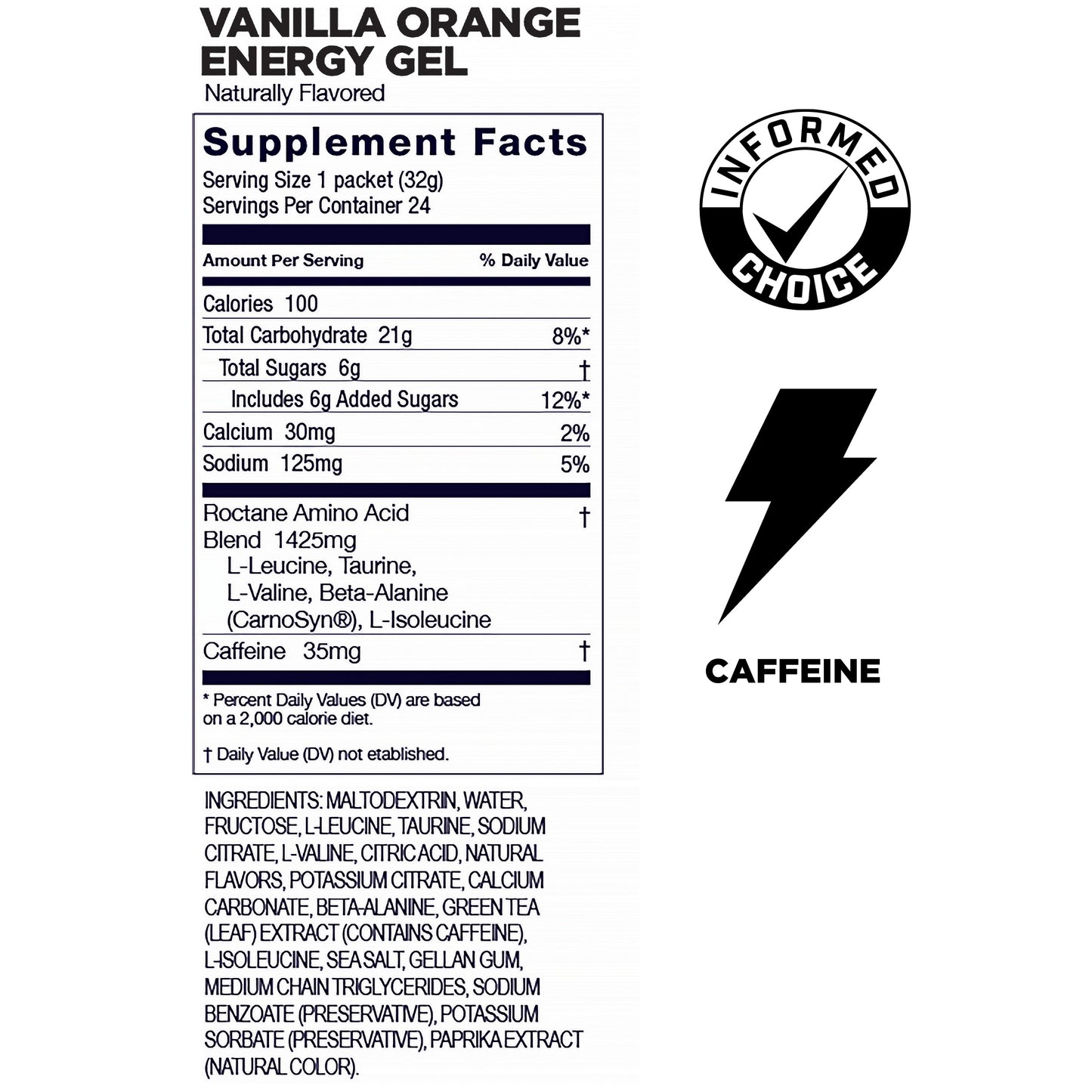 Box of 24 GU Energy Roctane Ultra Endurance Energy Gels in 1.1oz packs, designed for sustained athletic performance.