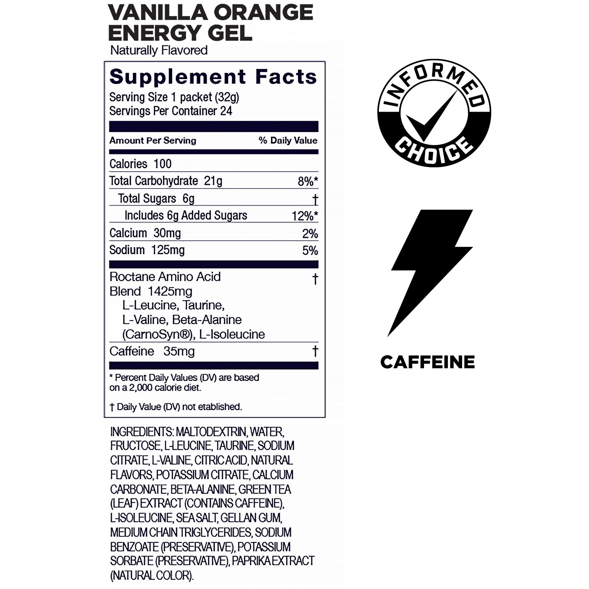 Box of 24 GU Energy Roctane Ultra Endurance Energy Gels in 1.1oz packs, designed for sustained athletic performance.