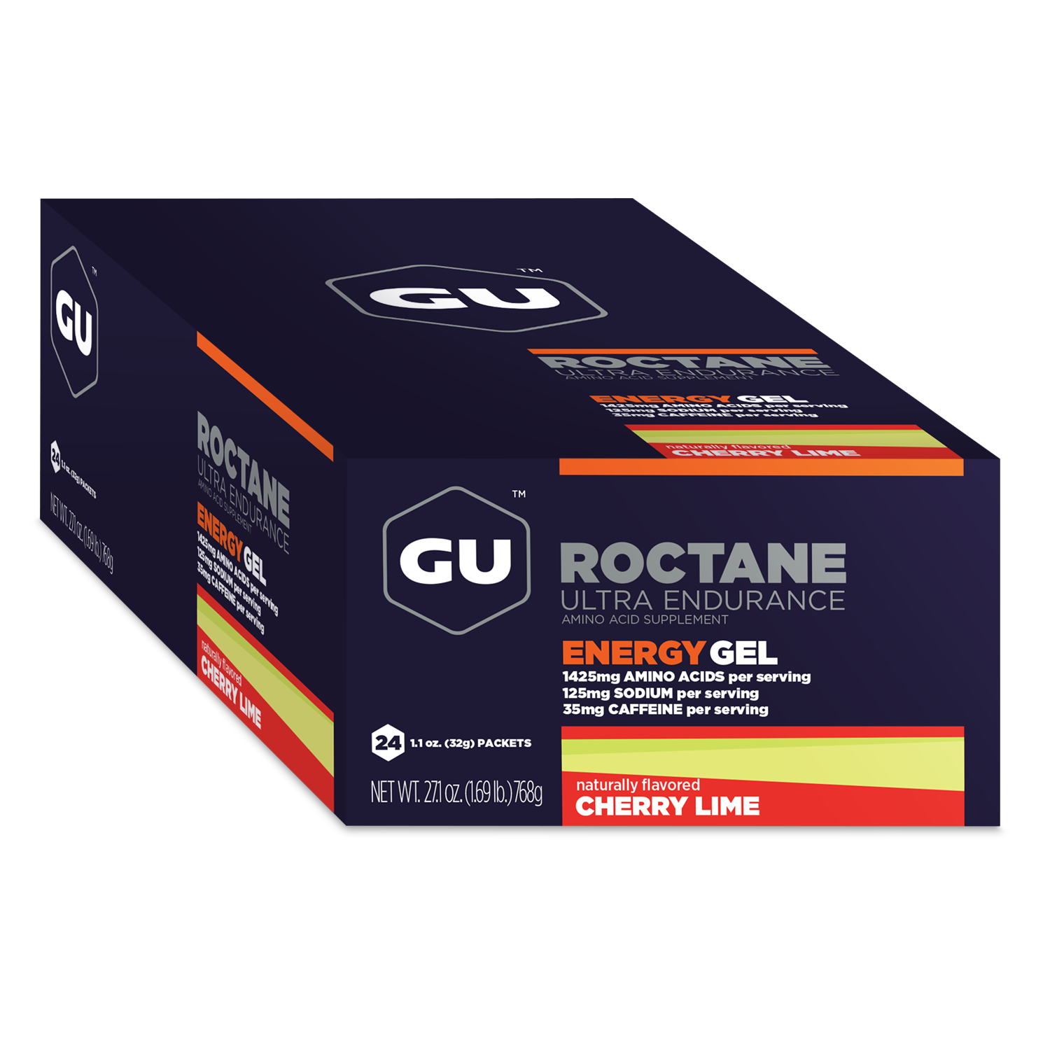 GU Energy Roctane Ultra Endurance Energy Gel in mixed flavors, vegan, gluten-free, kosher, dairy-free, 24-pack for sports nutrition