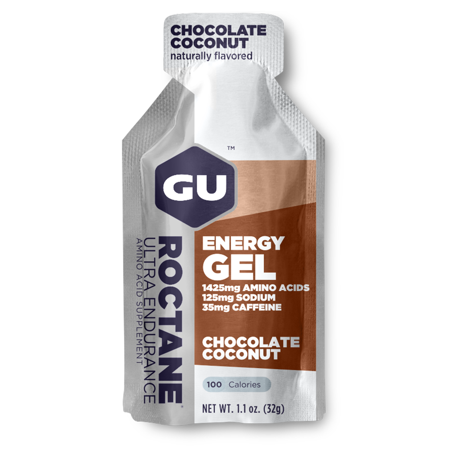 GU Energy Roctane Ultra Endurance Energy Gel packets, vegan, gluten-free, kosher, dairy-free sports nutrition for running and biking.