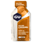 GU Energy Original Sports Nutrition Energy Gel in Salted Caramel flavor, 24-count package on a white background.