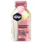 GU Energy Original Sports Nutrition Energy Gel in Strawberry Banana flavor, 24-count packaging.