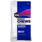 GU Energy Labs energy chews with electrolytes, vegan and gluten-free, in 12 colorful bags for on-the-go workout energy.