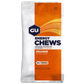 GU Energy Labs chews with electrolytes, vegan, gluten-free, dairy-free, on-the-go energy gummies in 12 packs, ideal for workouts.