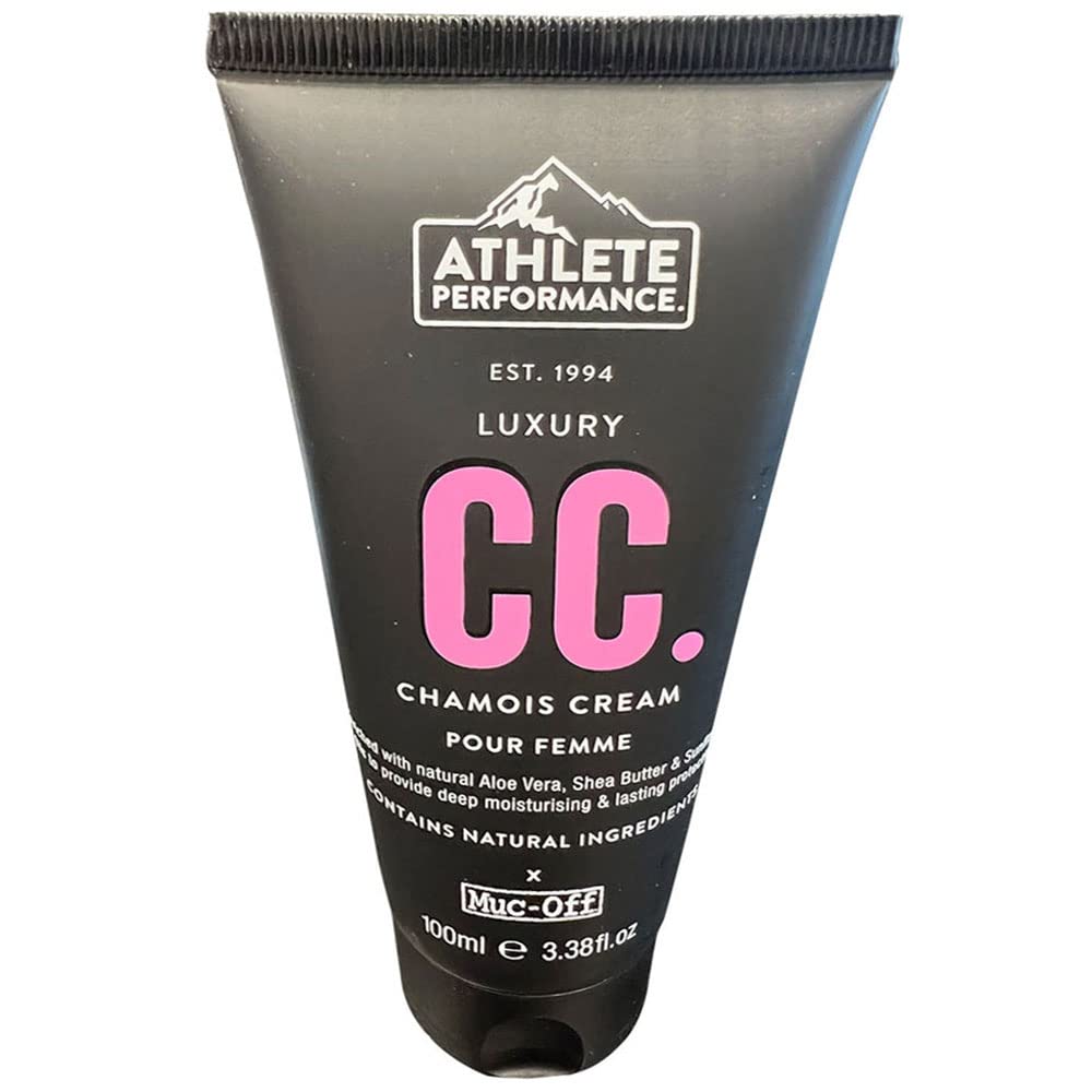 Muc-Off Women's Athlete Performance 100ml bottle with sleek design for enhancing athletic performance.