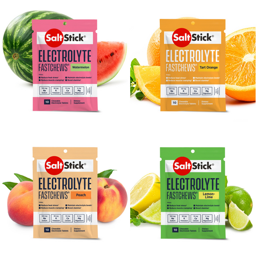 SaltStick Fastchews, Electrolyte Replacement Tablets for Rehydration, Exercise Recovery, Youth & Adult Athletes, Hiking, Sports Recovery, Variety Packs