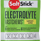 SaltStick Fastchew Electrolyte Tablets in Lemon Lime flavor, 10 count packet for rehydration and electrolyte replacement.