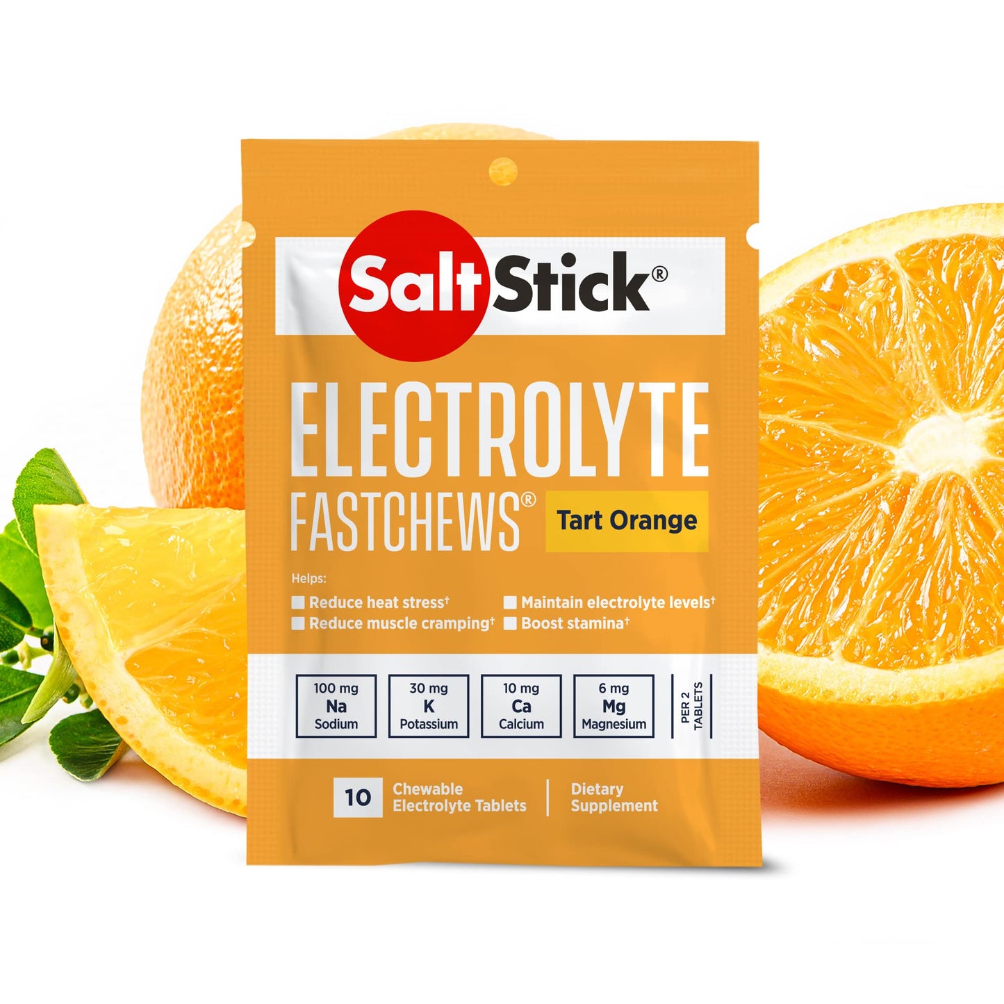 Proline Sports Nutrition SaltStick Fastchews electrolyte replacement tablets for hydration and sports recovery, 12 packets of 10 tablets.