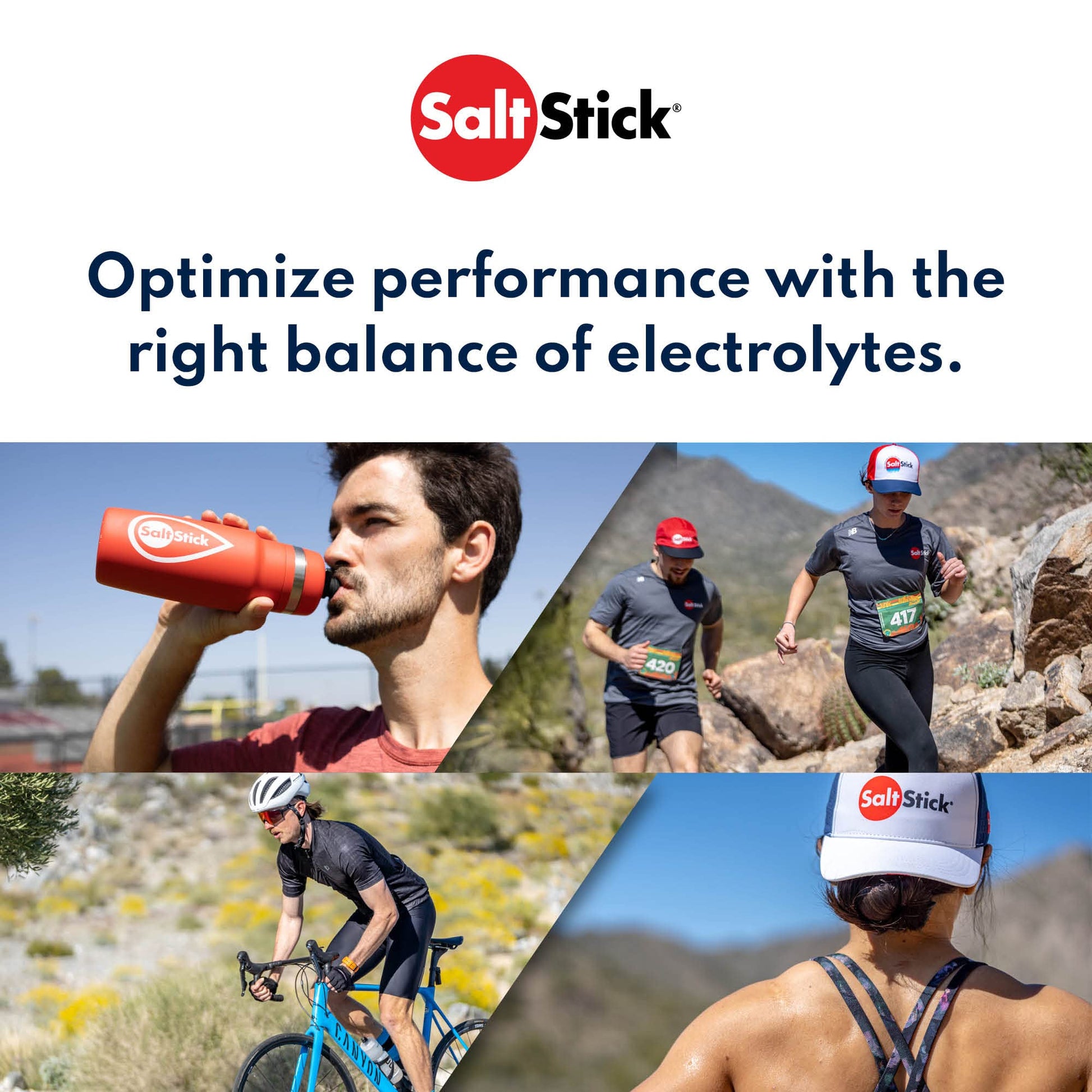 SaltStick DrinkMix electrolyte powder in a pouch, sugar-free with no artificial sweeteners, by PROLINE SPORTS NUTRITION.