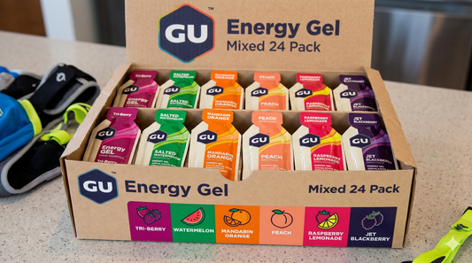 GU Energy Gel Variety Pack – Fruitasia Mixed 24-Count Box