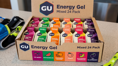 GU Energy Gel Variety Pack – Fruitasia Mixed 24-Count Box