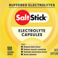 SaltStick Caps in a 4ct pack for electrolyte replacement, displayed in a flat layout on a neutral background.