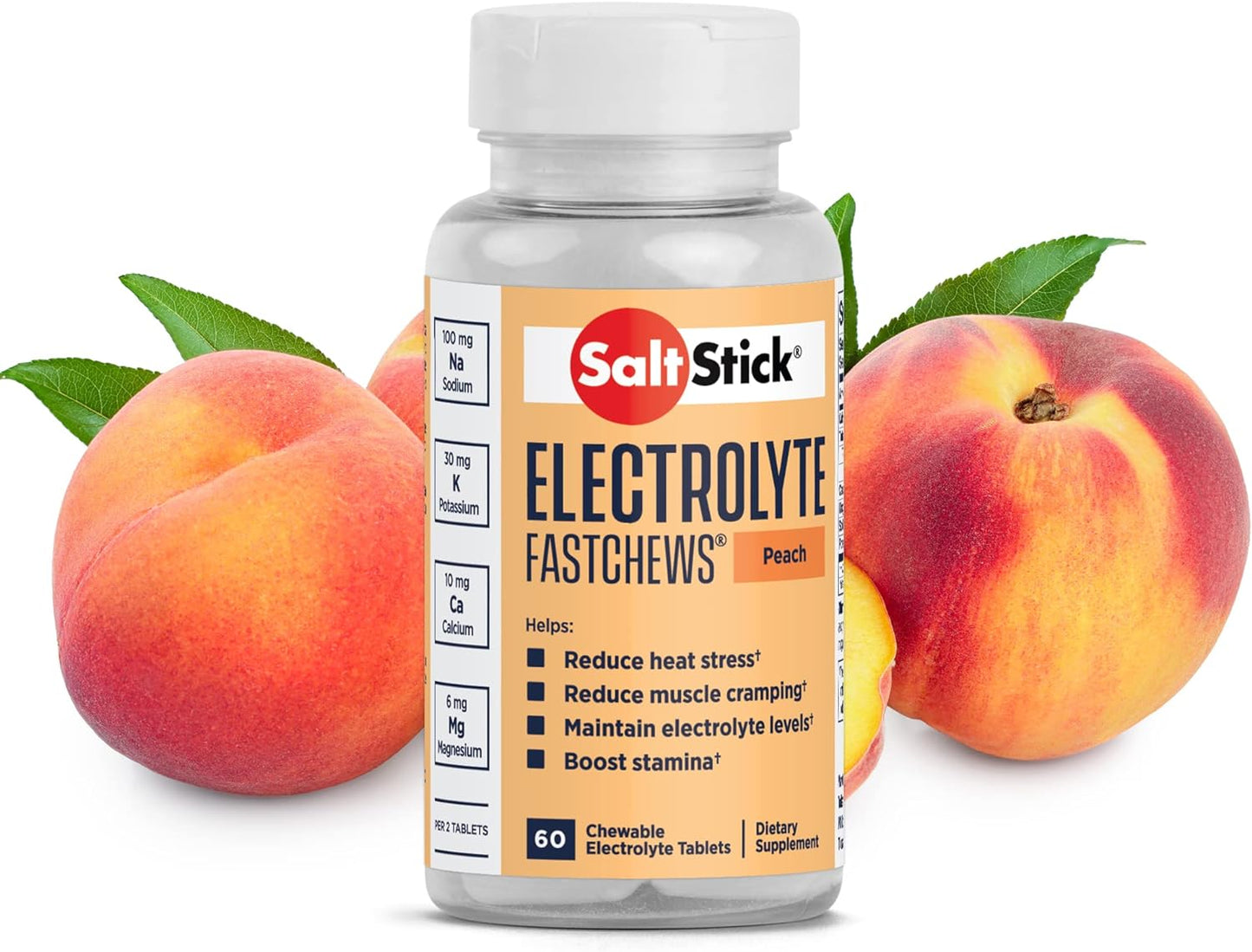SaltStick Fastchews electrolyte tablets in Zesty Lemon Lime flavor, hydration and recovery supplement for athletes and active individuals.