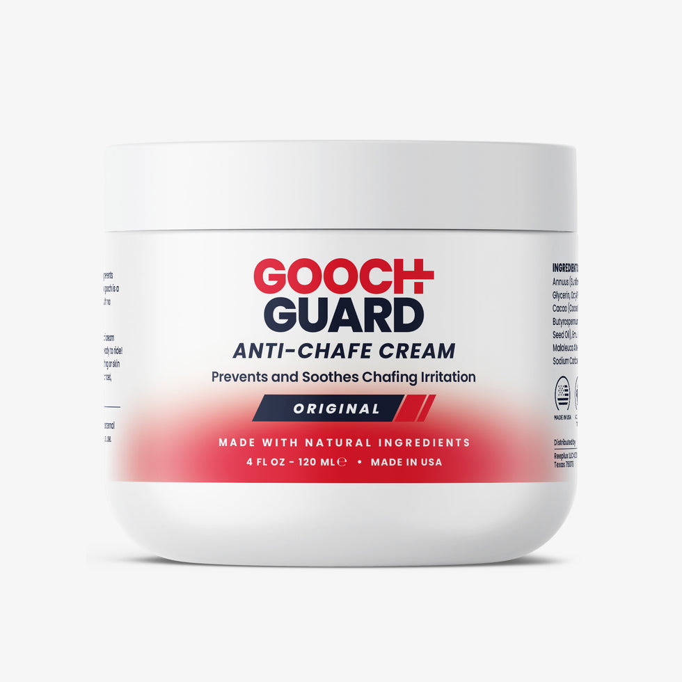 Gooch Guard Chamois Cream & anti Chafing Cream - Natural Chamois Cream Cycling & Running - anti Friction Cream, anti Chafe Cream Balm for Men & Women (4oz)