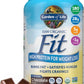Raw Organic Fit Vegan Protein Powder Chocolate, 28G Plant Based Protein for Weight Management, Pea Protein Fiber Probiotics, Dairy Free Nutritional Shake for Women and Men, 20 Servings