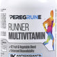 Runner Multivitamin – Engineered Vitamin with Antioxidants for Health/Running Recovery – Complete B Complex for Endurance, Energy – Probiotics, Whole Foods – Certified Running Supplements