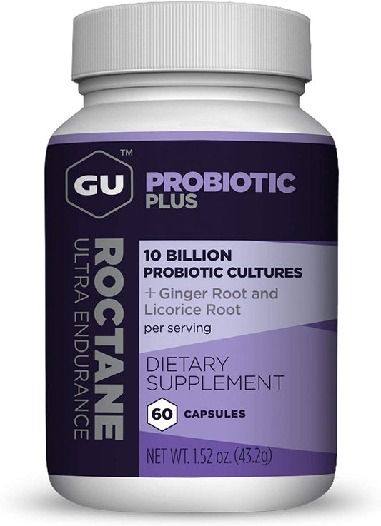 Roctane Probiotic plus Licorice Root Extract and Ginger Capsules, Energy for Before, during or after Any Workout, 60-Count Bottle (1-Month Supply)