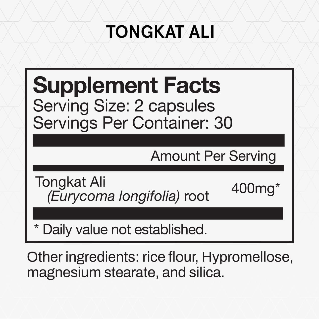 Tongkat Ali - Natural Performance Supplement for Health and Wellness - Hormone, Energy, & Mood Support - Rainforest Derived Tongkat Ali Root Extract Powder (30 Servings)