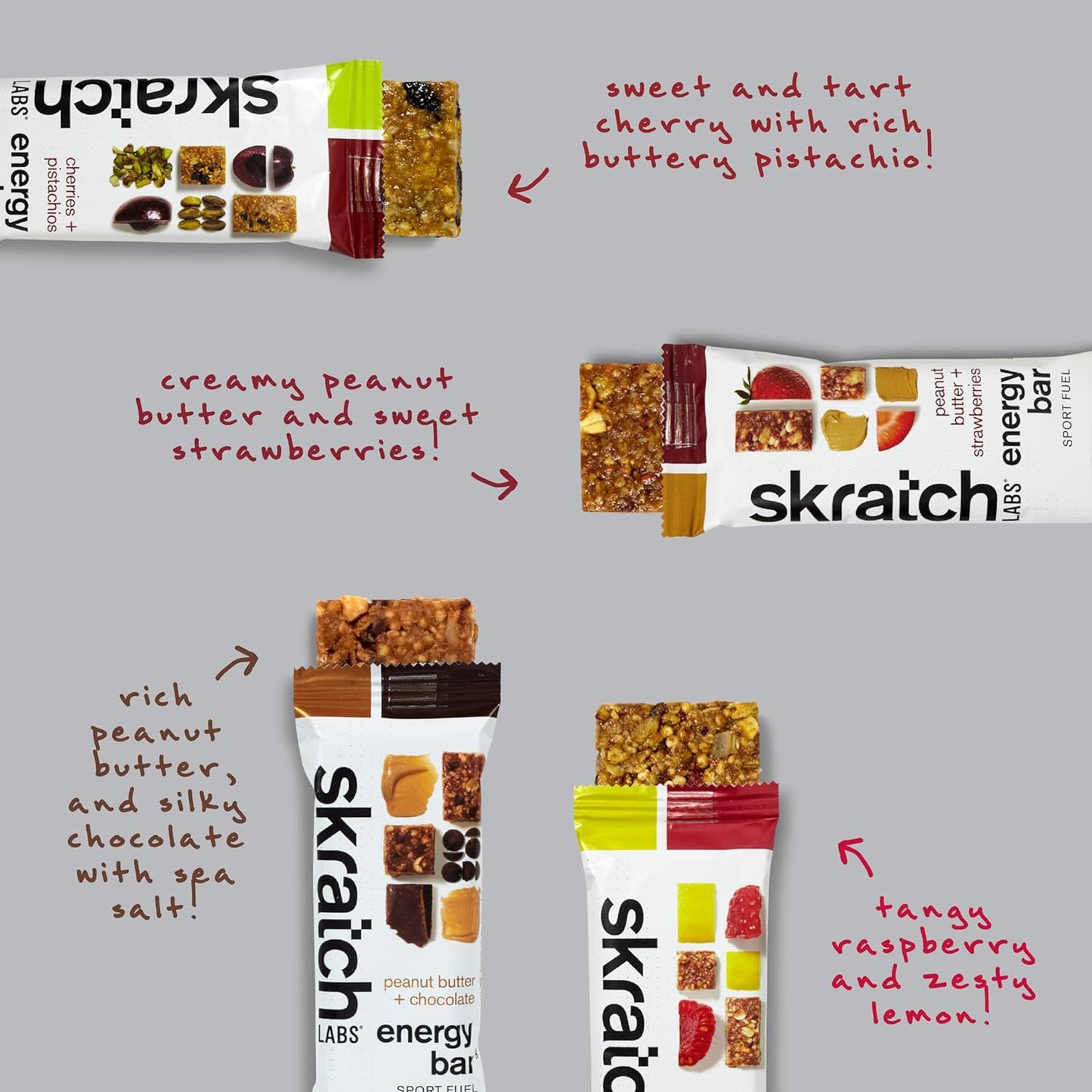 Energy Bar | Variety Pack (12 Pack) | Plant Based Healthy Snack | Low Sugar, Plant Protein, Ancient Grains | Non-Gmo, Gluten Free, Soy Free, Vegan, Kosher