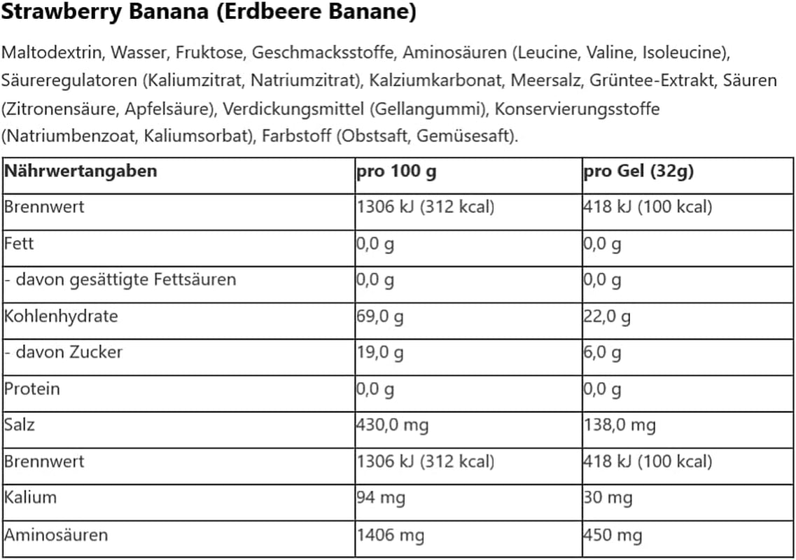 Original Sports Nutrition Energy Gel, Vegan, Gluten-Free, Kosher, and Dairy-Free On-The-Go Energy for Any Workout, 15-Serving Pouch, Strawberry Banana