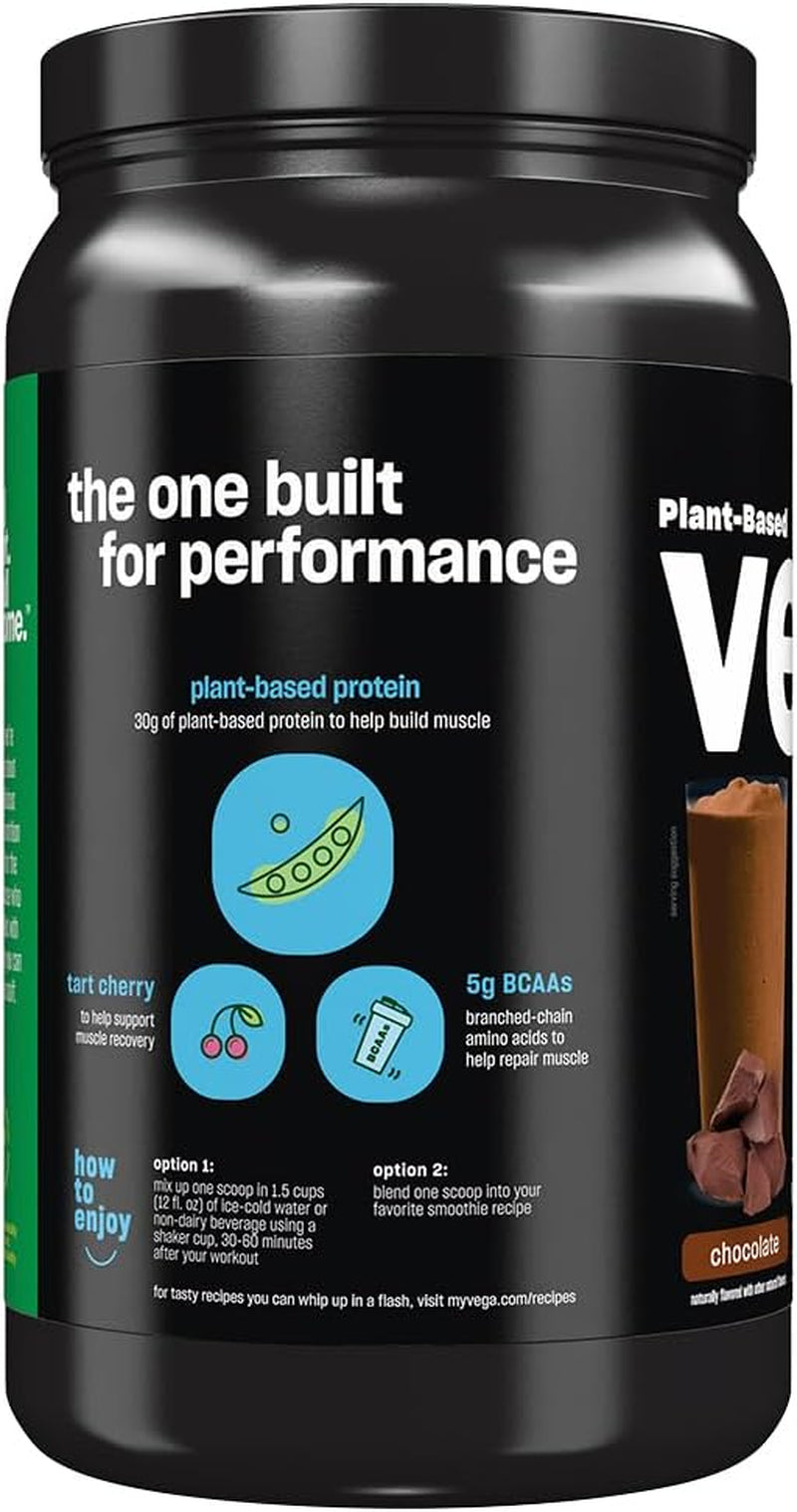 Sport Protein Powder Chocolate (14 Servings, 21.7 Oz) - Plant-Based n Protein Powder, Bcaas, Amino Acid, Tart Cherry, Non Dairy, Gluten Free, Non GMO (Packaging May Vary)