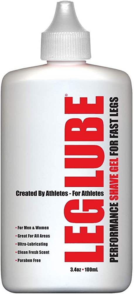 LEG LUBE Sport Shave Gel Bike Swim Triathlon Performance Smooth Legs Head Bikini