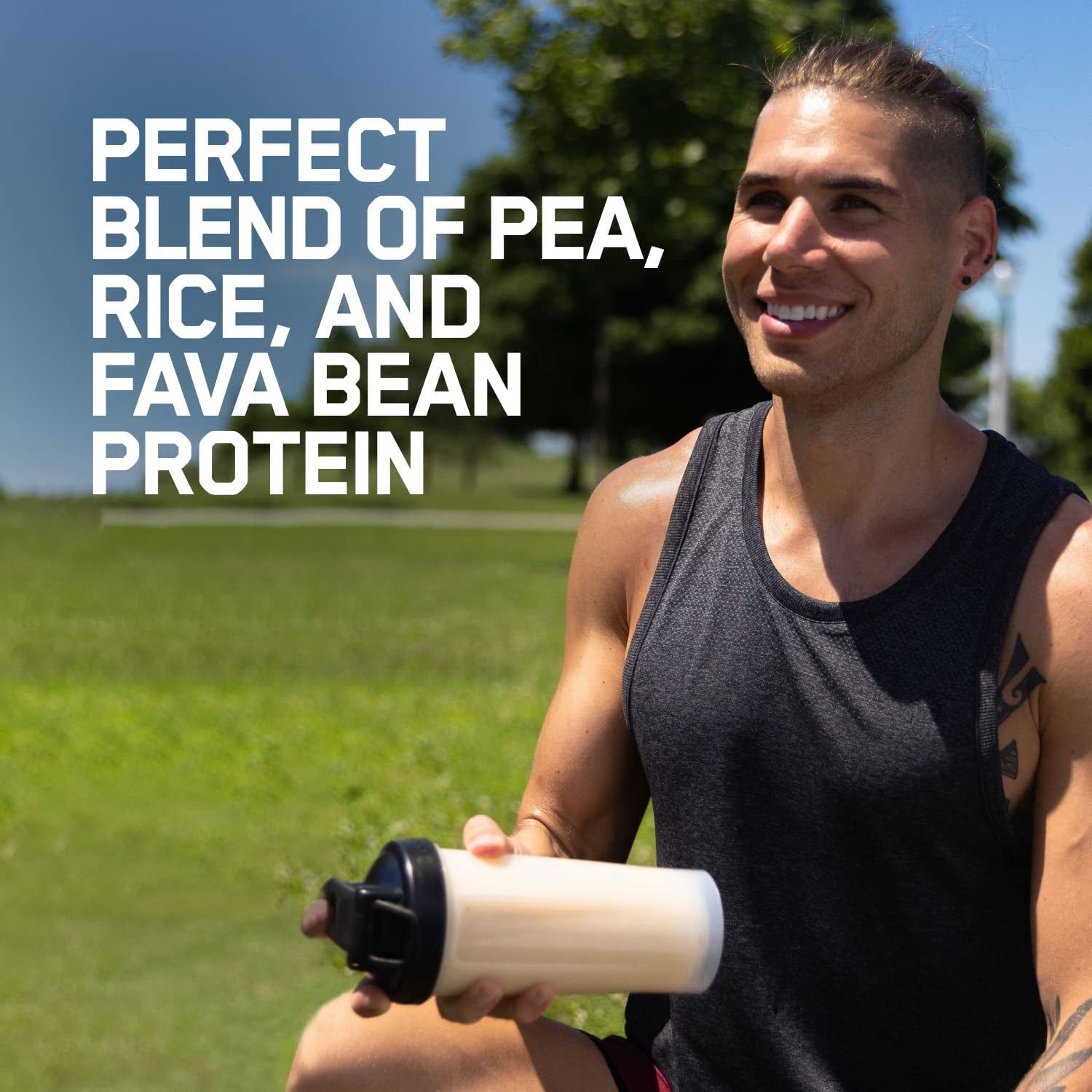 Gold Standard 100% Plant Based Protein Powder, Gluten Free, Vegan Protein for Muscle Support and Recovery with Amino Acids - Creamy Vanilla, 20 Servings