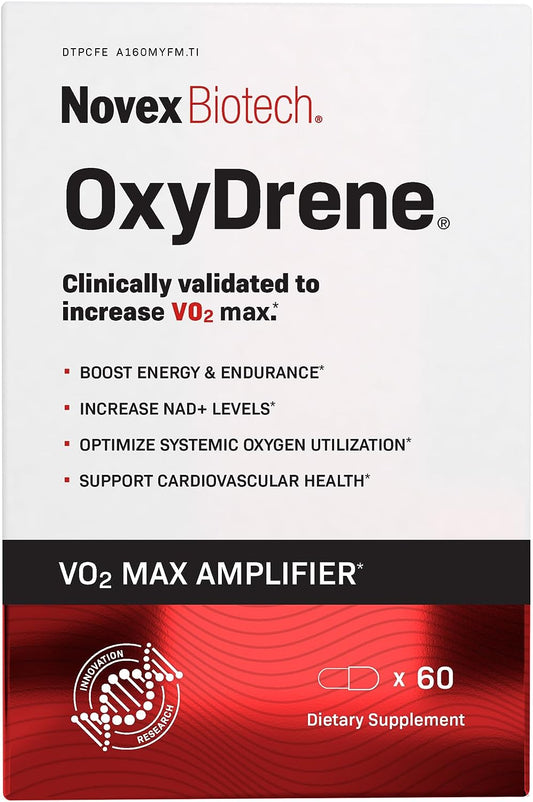 Oxydrene NAD+ Enhancer - Natural Supplement Promoting Metabolism and Cardiovascular Support for Men and Women - (60 Capsules)