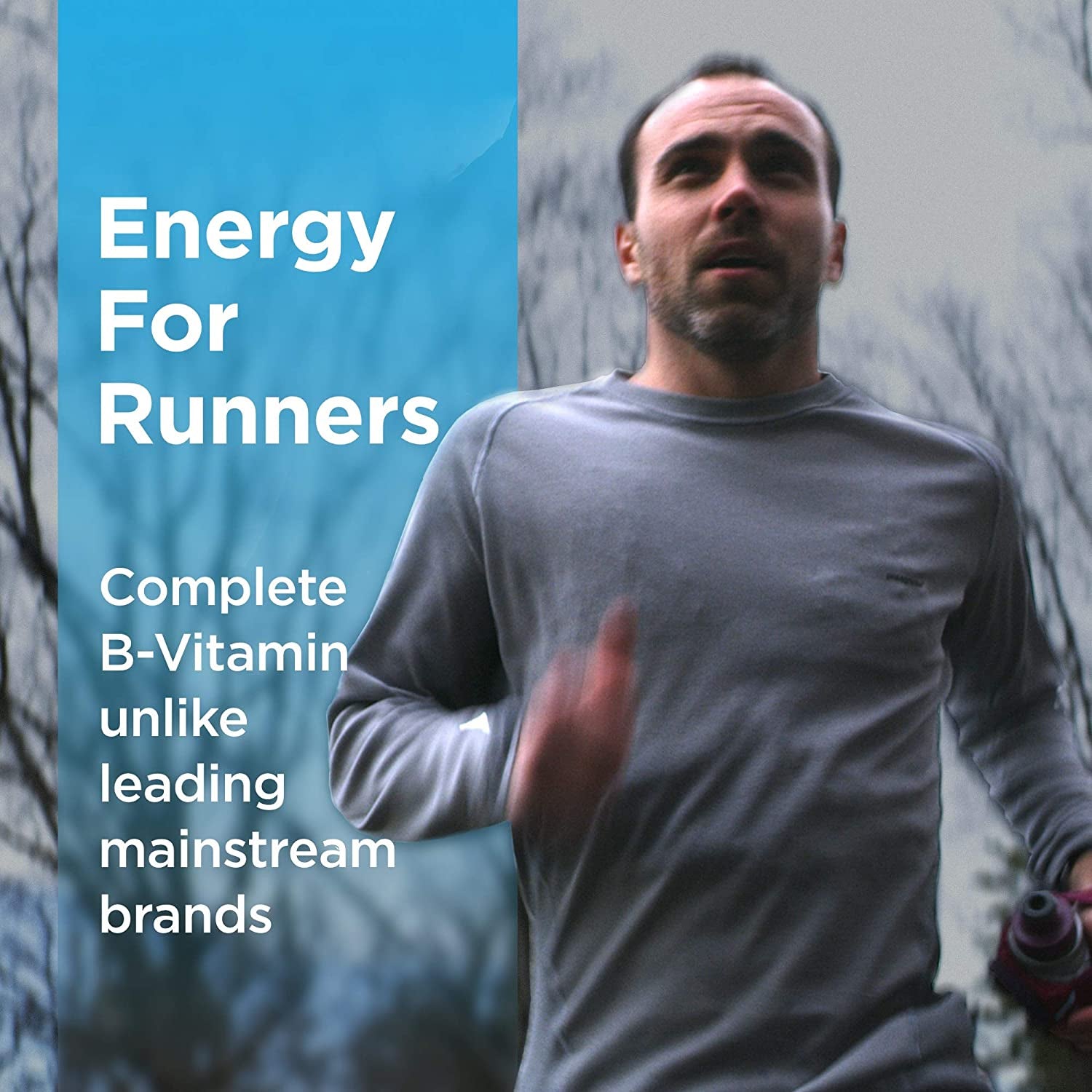 Runner Multivitamin – Engineered Vitamin with Antioxidants for Health/Running Recovery – Complete B Complex for Endurance, Energy – Probiotics, Whole Foods – Certified Running Supplements