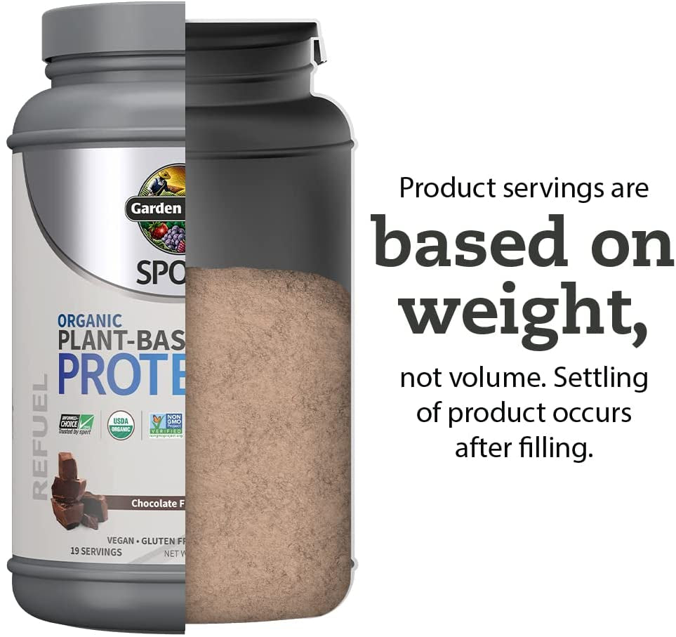 Organic Vegan Sport Protein Powder, Chocolate - Probiotics, Bcaas, 30G Plant Protein for Premium Post Workout Recovery, NSF Certified, Keto, Gluten & Dairy Free, Non GMO, 19 Servings