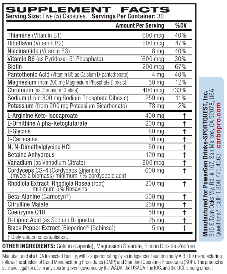 SportQuest Vantage VO2 150 Capsules