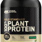 Gold Standard 100% Plant Based Protein Powder, Gluten Free, Vegan Protein for Muscle Support and Recovery with Amino Acids - Creamy Vanilla, 20 Servings