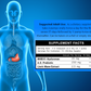 Baxyl GI joint and digestive support supplement bottle with label displaying gut health benefits and product branding.
