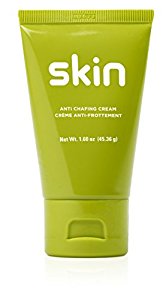 Body Glide Skin Glide stick for chafing prevention and skin protection, shown in a sleek white container.