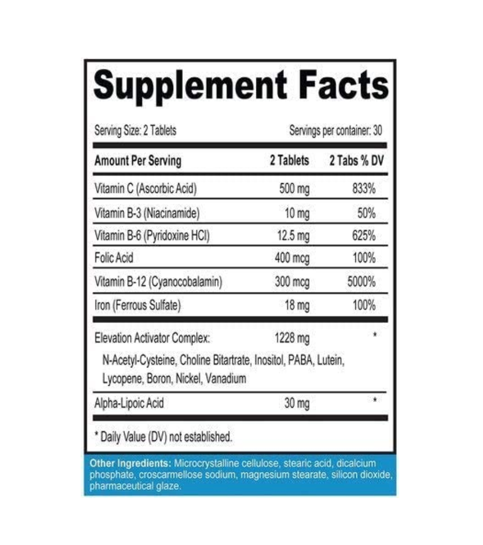 BRL Sports Nutrition Altutude Boost bottle for high altitude training, 30-day supply, featuring supplement packaging and branding.