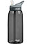 CamelBak eddy .75L reusable water bottle in black with a spill-proof lid and ergonomic design.