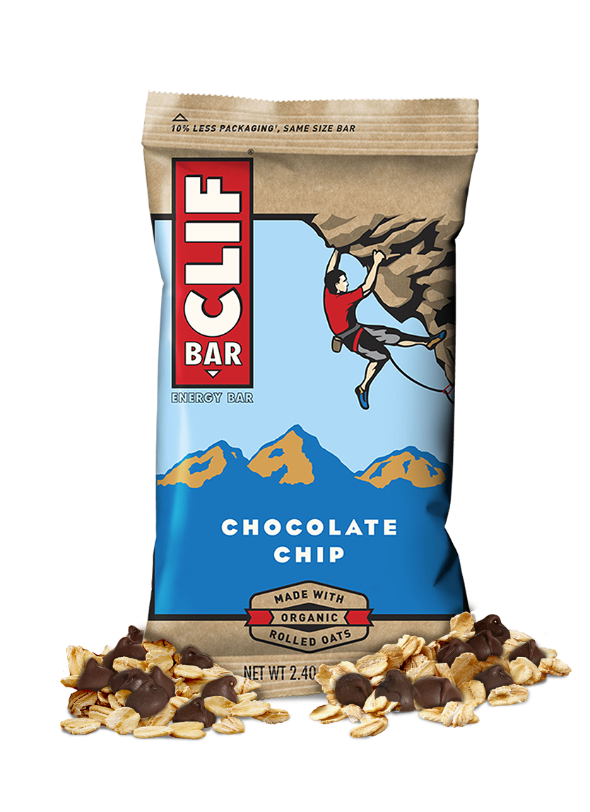 Clif Bar 12-pack energy bars in assorted flavors, featuring the Clif Bar brand logo and packaging design.