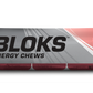 Six packs of Clif Shot Bloks electrolyte chews in 2.1oz packages, designed for quick energy and hydration during outdoor activities.