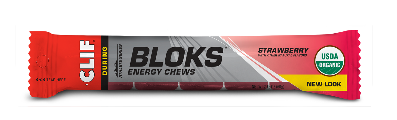 Six packs of Clif Shot Bloks electrolyte chews in 2.1oz packages, designed for quick energy and hydration during outdoor activities.