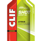 Six Clif Bar Clif Shot Gels and Turbo Shot packs, energy gels for athletes, in colorful packaging.