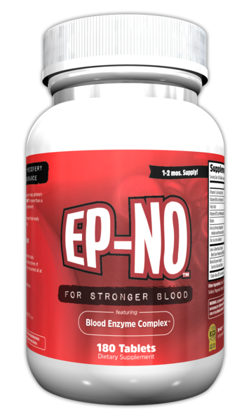 EP-NO Natural Red Blood Builder endurance supplement with 180 tablets, BSCG certified, supporting stamina and blood health.
