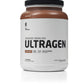 First Endurance Ultragen Muscle Recovery Drink in cappuccino flavor, 15-serving post-workout recovery supplement with powder.