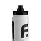 First Endurance Elite FLY water bottle in white, 550ml capacity, featuring a streamlined design for easy hydration.