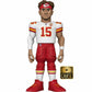 Funko Gold NFL Kansas City Chiefs Patrick Mahomes 12-inch vinyl figure with detailed Chiefs uniform and helmet.
