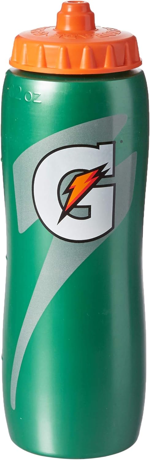 Set of 48 Gatorade Premium 32oz contour-style squeeze water bottles, sports accessories for hydration and active use.