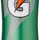 Clear Gatorade 'G' squeeze bottle with Hydro-View strip and high flow valve, 32oz capacity.