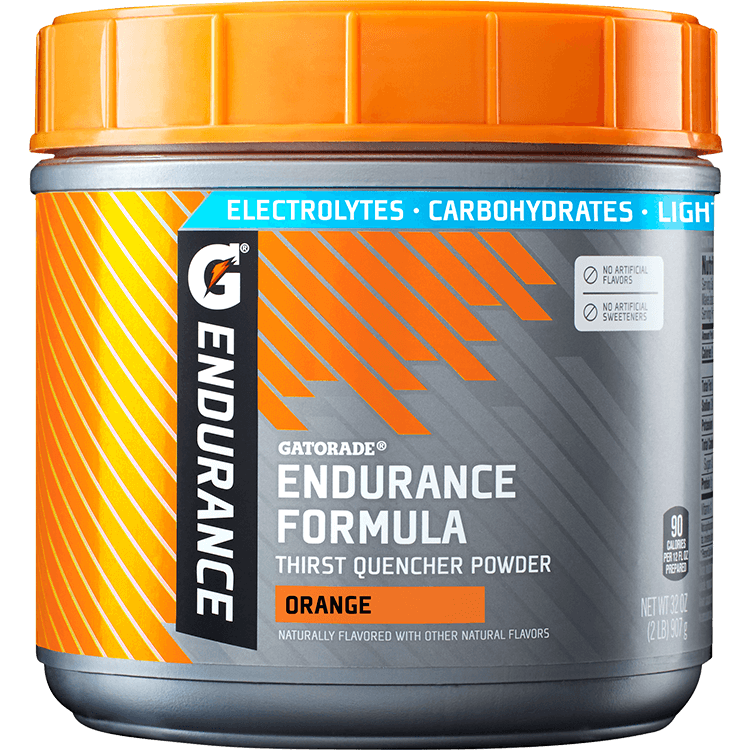 Gatorade Endurance Formula Lemon-Lime energy drink powder in a 32 oz canister, designed for hydration and sports performance.
