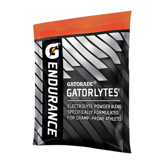 Gatorade Endurance Gatorlytes electrolyte tablets, 0.12 ounces, pack of 20, in a clear plastic container with label