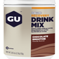 GU Energy Recovery chocolate smoothie canister featuring a sleek design and label, ideal for post-workout nutrition.