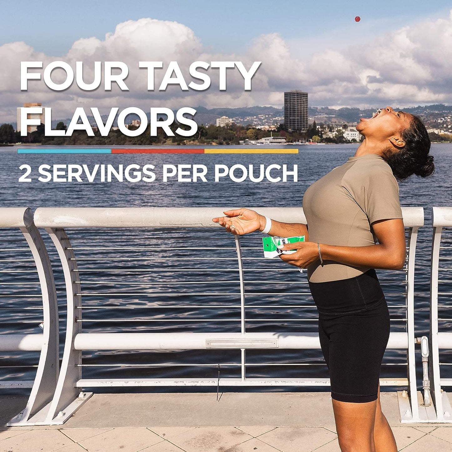GU Energy Labs Chews with electrolytes in 12 packs, vegan, gluten-free, dairy-free energy gummies for on-the-go workouts.